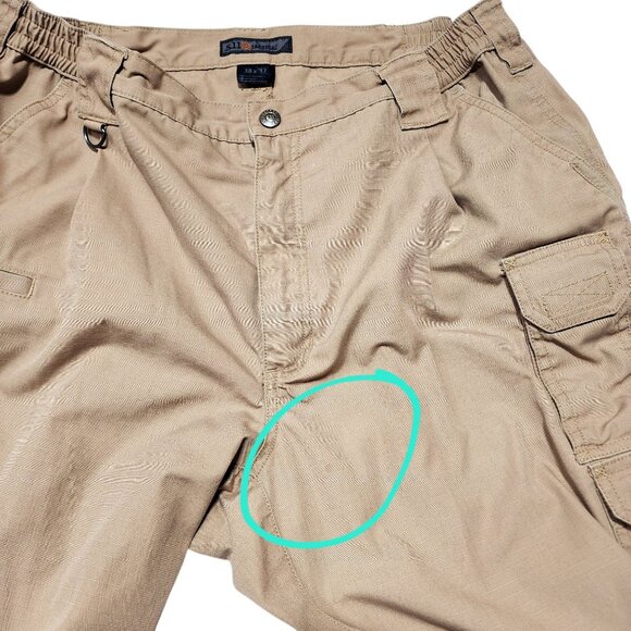5.11 Tactical Mens Cargo Pants‎ 38x32 Relaxed Fit Ripstop Multiple Pockets Khaki - Picture 3 of 12